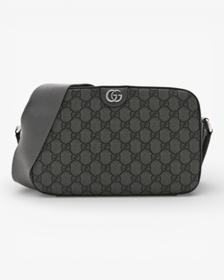 Gucci GG Supreme Monogram Textured Calfskin Ophidia Shoulder Bag
