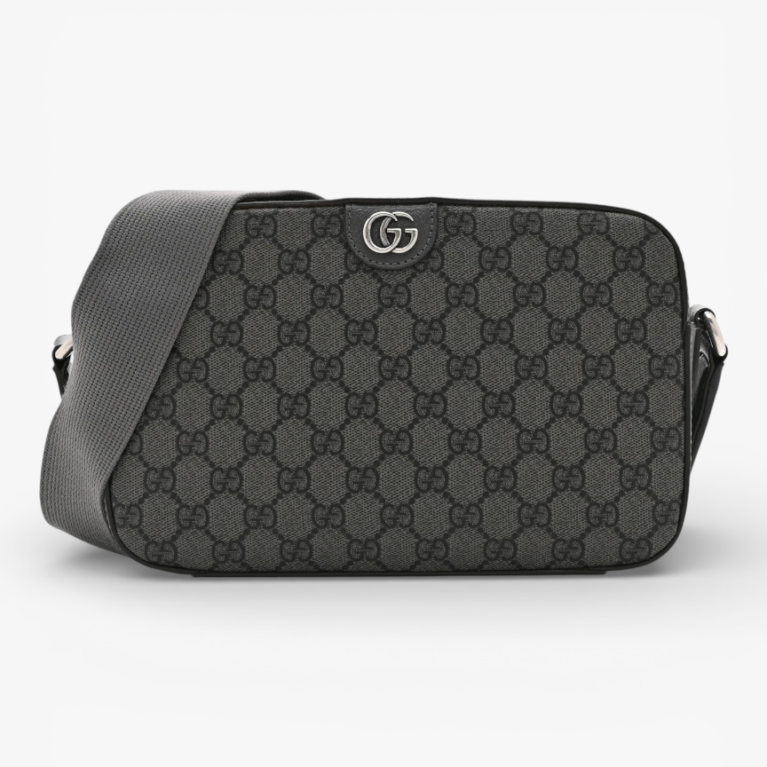 Gucci GG Supreme Monogram Textured Calfskin Ophidia Shoulder Bag