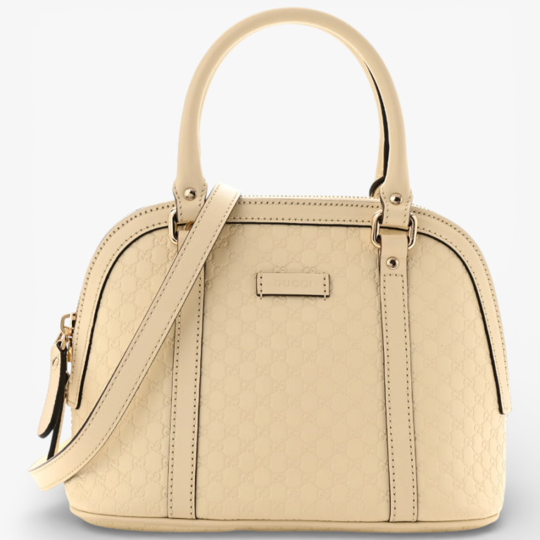 Gucci Soft Microguccissima Mini Dome Bag Ivoire