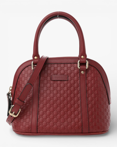 Gucci Soft Microguccissima Mini Dome Bag Rosso