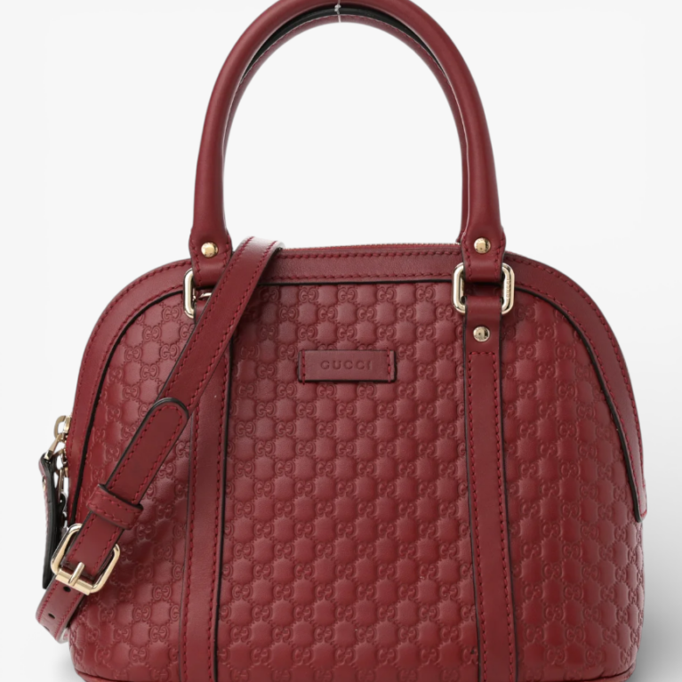 Gucci Soft Microguccissima Mini Dome Bag Rosso