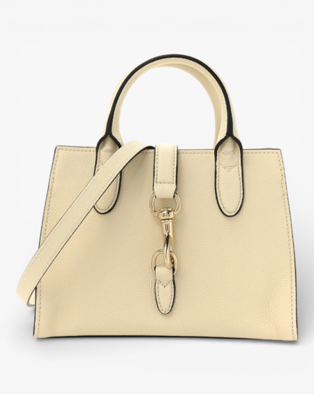 Gucci Pebbled Calfskin Small Jackie Tote New Ivoire