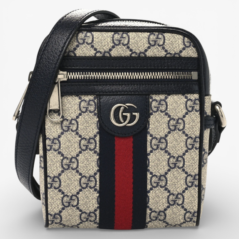 Gucci GG Supreme Monogram Mini Ophidia Messenger Bag