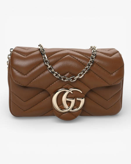 Gucci Lambskin Matelasse Mini GG Marmont Shoulder Bag
