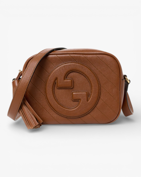 Gucci Sakai Be Green Calfskin Diagonal Stitched Small Blondie Shoulder Bag Cuir