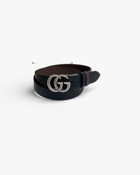 Gucci GG Marmont Reversible Thin Leather Belt with Double G Buckle 30mm