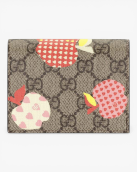 Gucci Les Pommes Card Case Wallet with Apple Motif