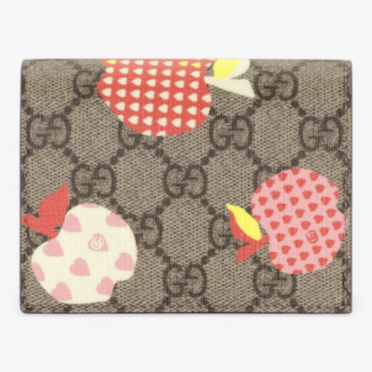 Gucci Les Pommes Card Case Wallet with Apple Motif