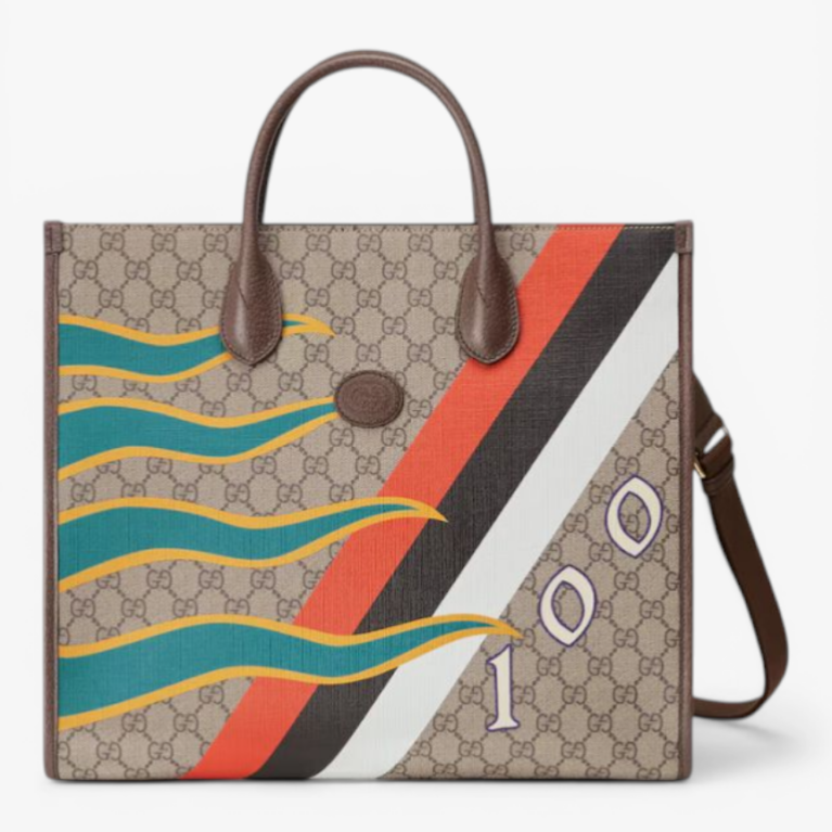 Gucci Medium Tote Bag with Geometric Print