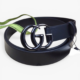 Gucci GG Marmont Thin Leather Belt with Tonal Double G Buckle 30mm