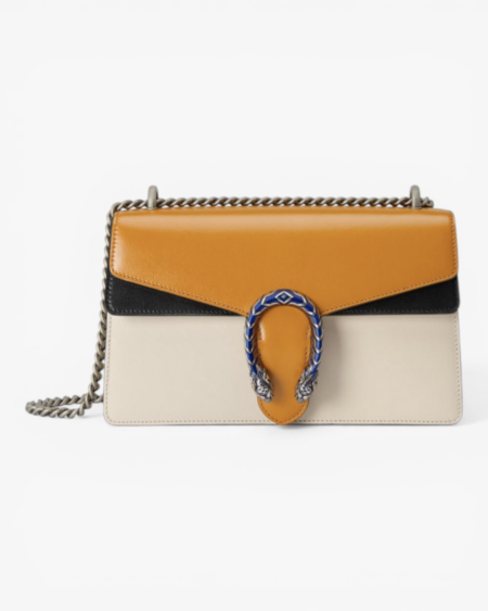 Gucci Dionysus Small Shoulder Bag Leather with Tiger Head Closure