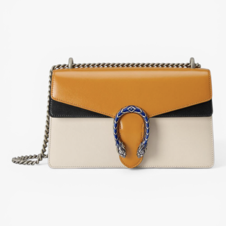 Gucci Dionysus Small Shoulder Bag Leather with Tiger Head Closure