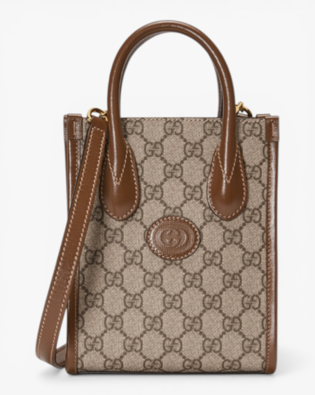 Gucci Mini Tote Bag with Interlocking G Monogram Canvas