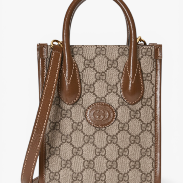 Gucci Mini Tote Bag with Interlocking G Monogram Canvas