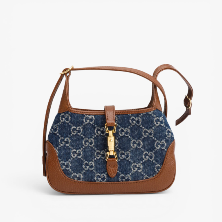 Gucci Jackie 1961 Mini Shoulder Bag GG Denim