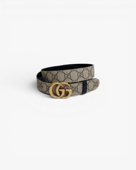 Gucci GG Marmont Reversible Leather Belt with Double G Buckle 30mm