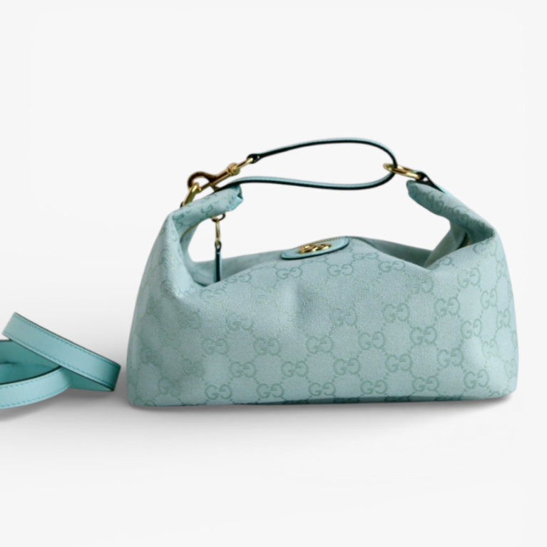 Gucci GG Emblem Vanity Top Handle Bag
