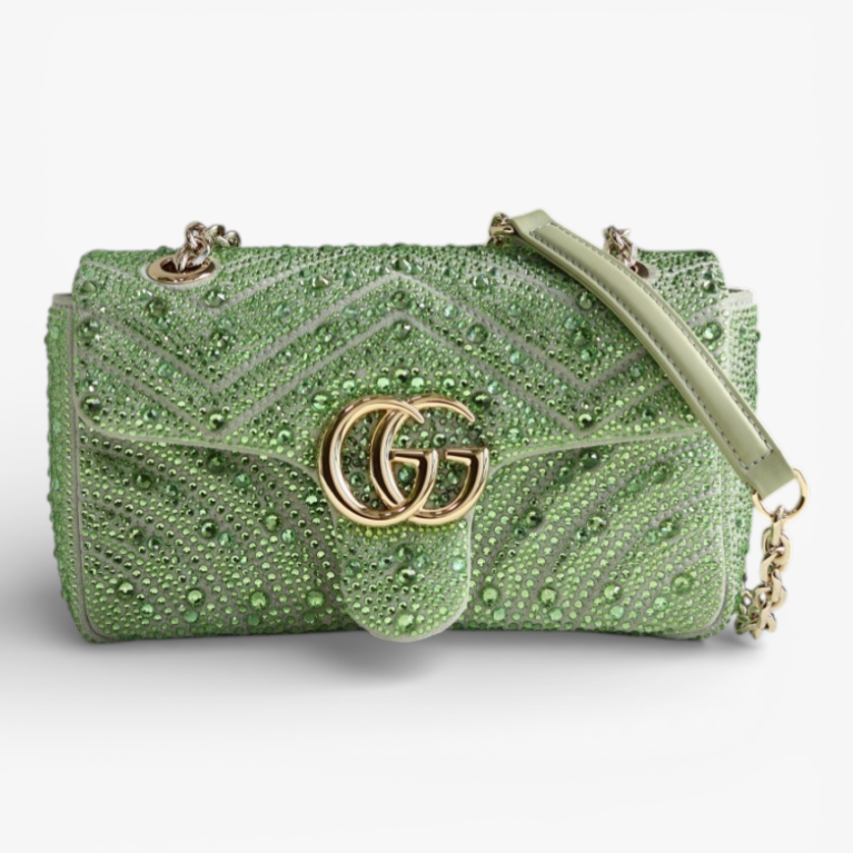 GG Marmont Crystal Small Shoulder Bag
