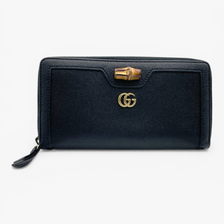 Gucci Diana Continental Wallet with Bamboo Closure