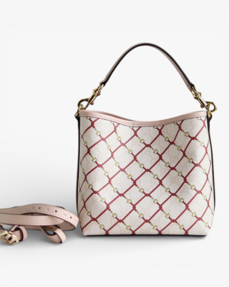 Gucci GG Emblem Small Shoulder Bag White