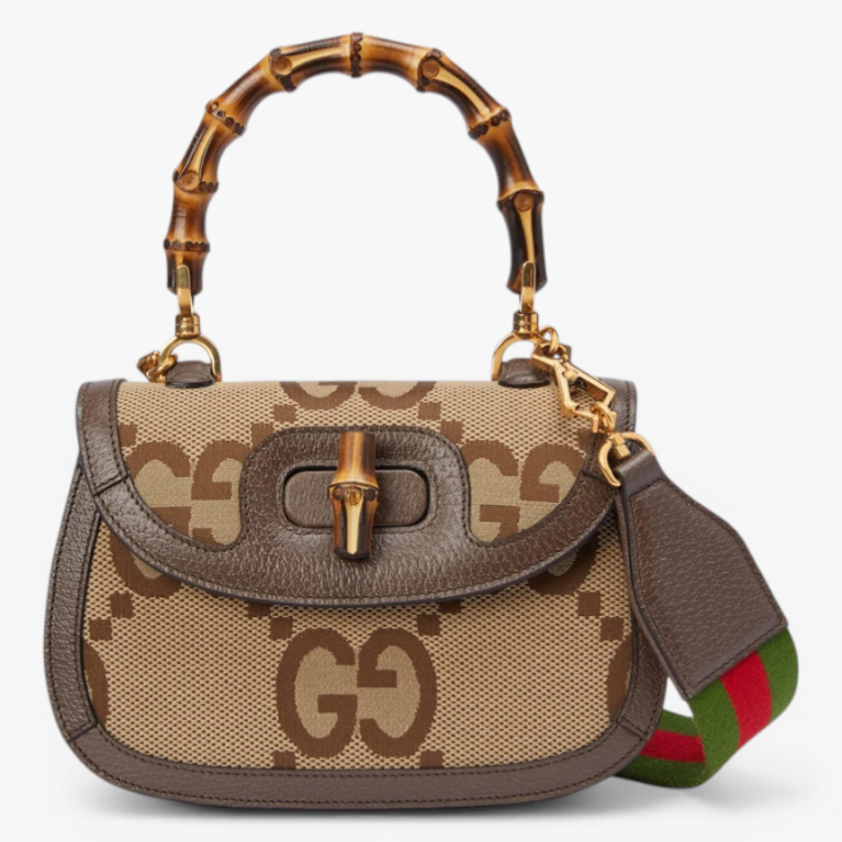 Gucci Small Jumbo GG Bag with Bamboo Handle