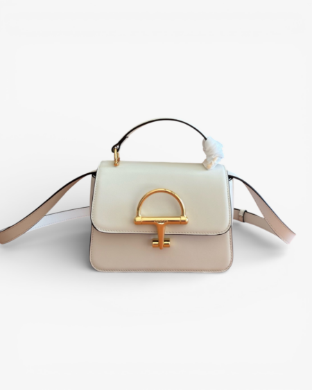Gucci GG Emblem Medium Crossbody Bag White