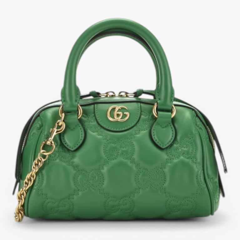 GG Matelassé Leather Top Handle Bag