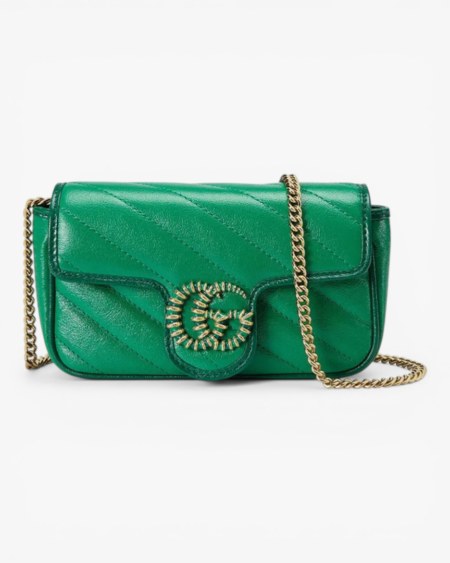 Gucci GG Marmont Super Mini Bag Sapphire Blue