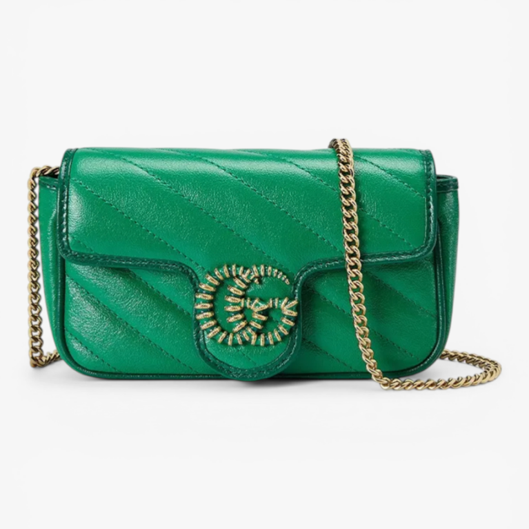 Gucci GG Marmont Super Mini Bag Sapphire Blue