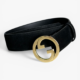 Gucci Blondie Suede Belt with Archival Monogram Hardware