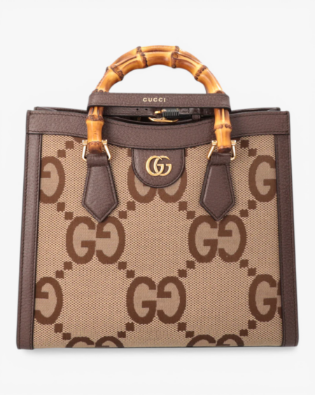 Gucci Bamboo 1947 GG Canvas Top Handle Crossbody Bag