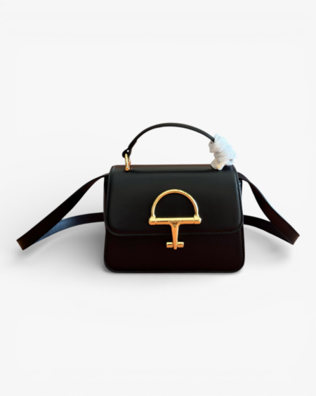 Gucci GG Emblem Medium Crossbody Bag Black