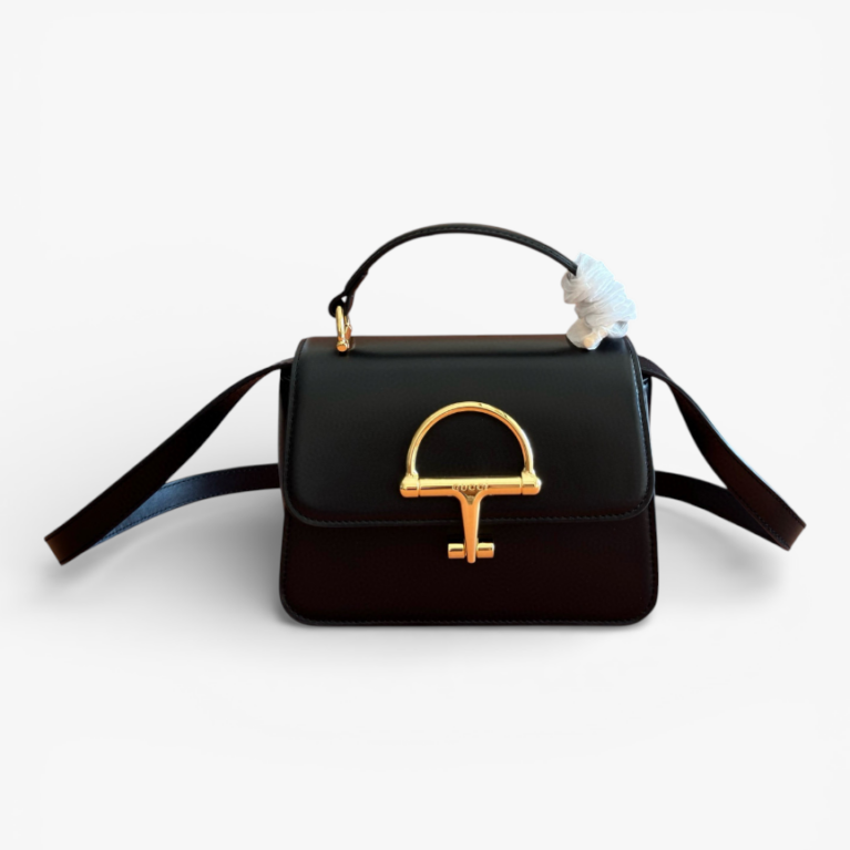 Gucci GG Emblem Medium Crossbody Bag Black