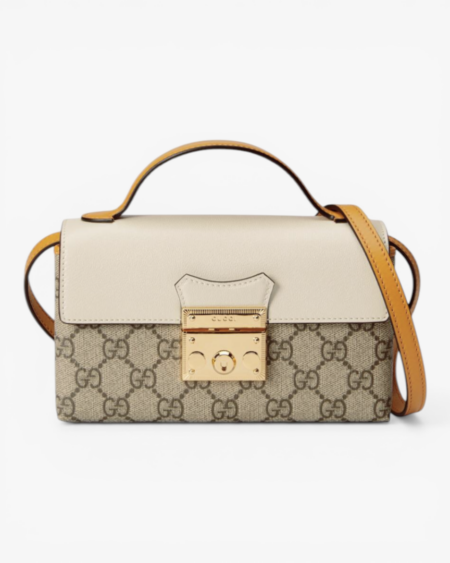 Gucci Padlock Mini Bag Monogram Canvas with Leather