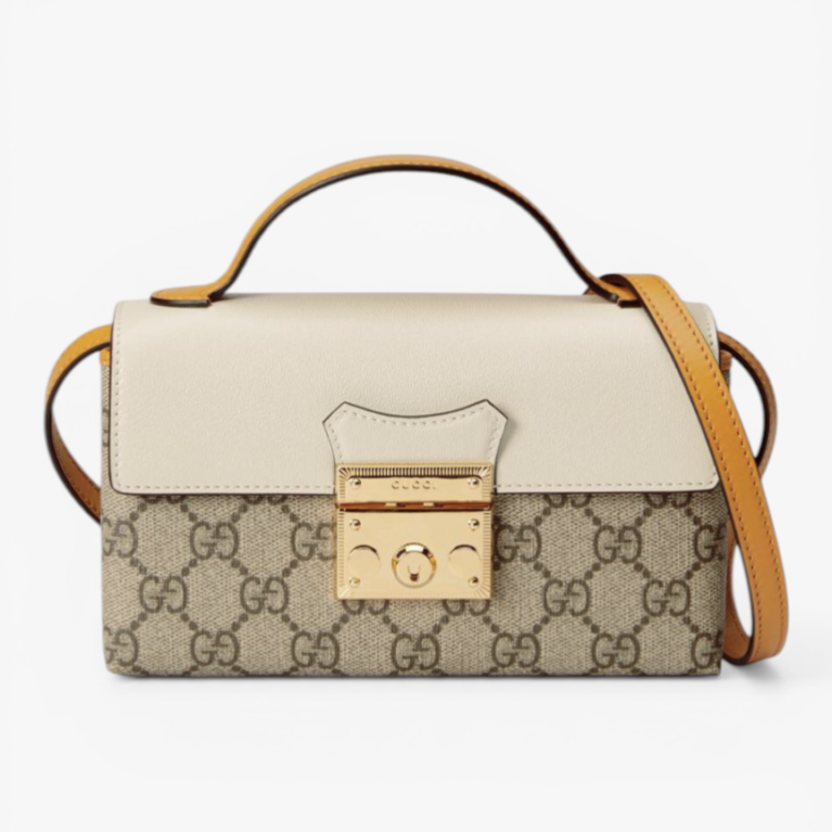 Gucci Padlock Mini Bag Monogram Canvas with Leather