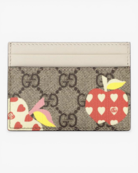 Gucci Les Pommes Card Case Wallet with Apple Motif
