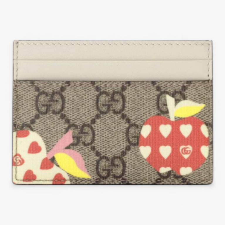 Gucci Les Pommes Card Case Wallet with Apple Motif