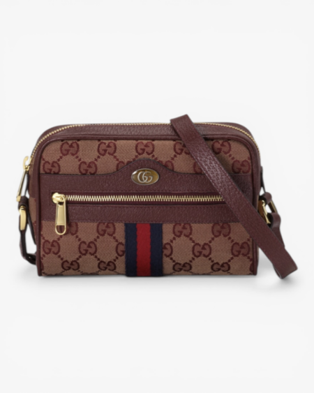 Gucci Ophidia Mini Shoulder Bag with Web Stripe