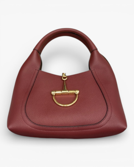 Gucci Softbit Medium Top Handle Bag Maroon