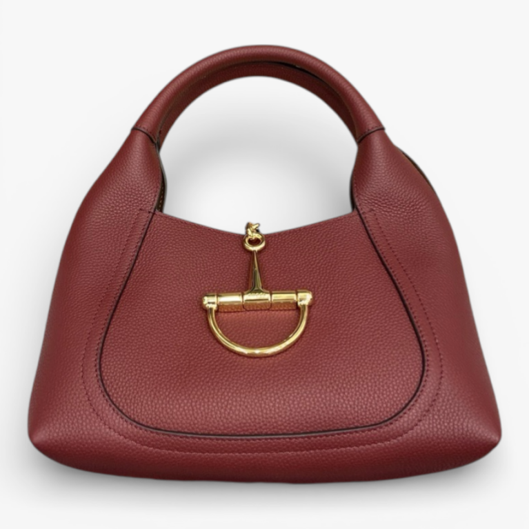 Gucci Softbit Medium Top Handle Bag Maroon
