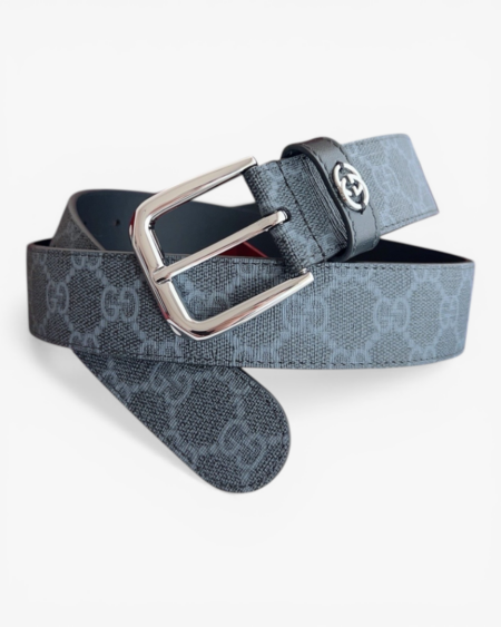 Gucci GG Monogram Belt 35mm with Classic Pin Buckle