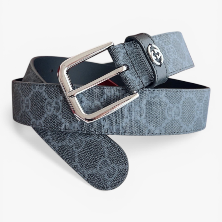 Gucci GG Monogram Belt 35mm with Classic Pin Buckle