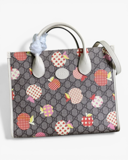 Gucci Les Pommes Small Tote Bag with Apple Motif