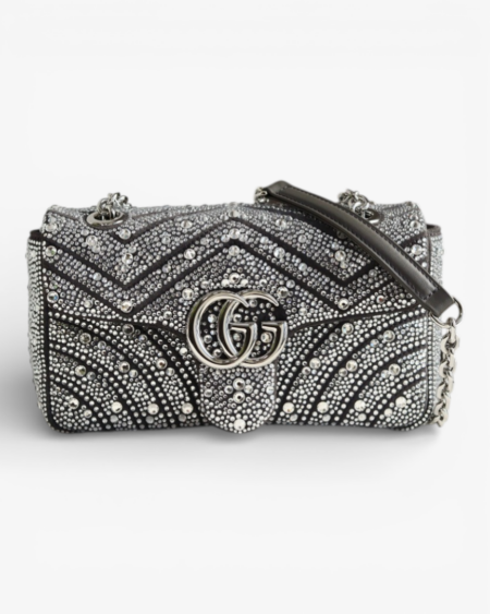GG Marmont Crystals Small Shoulder Bag