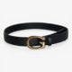 Gucci Thin Leather Belt with Vintage G Buckle 3.0cm