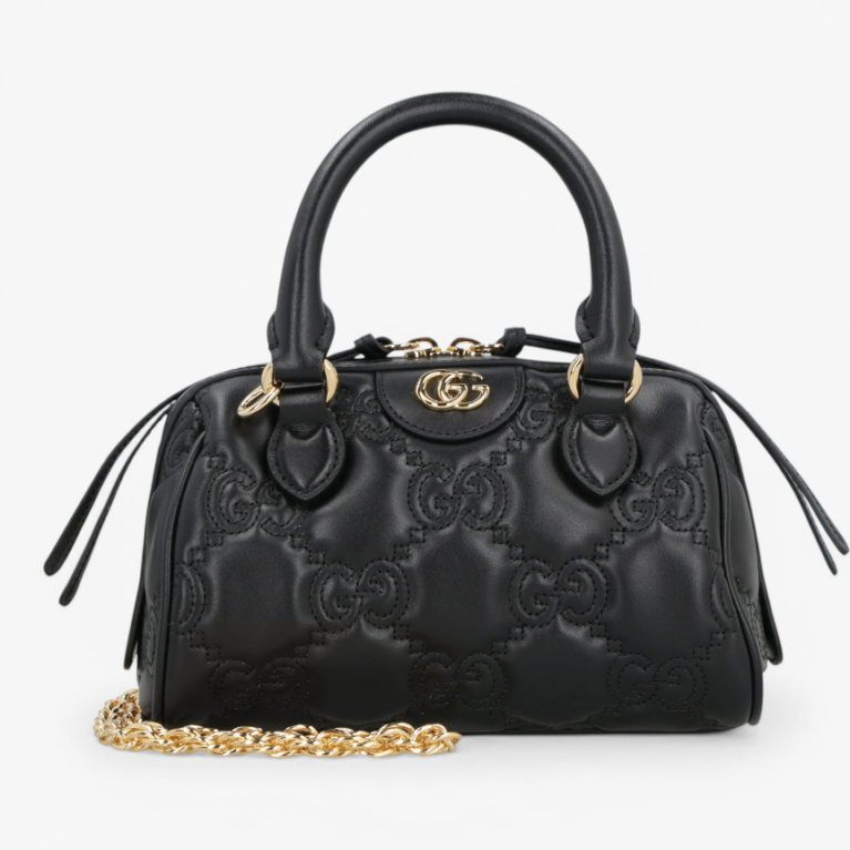 GG Matelassé Leather Top Handle Bag