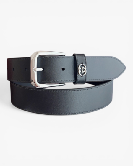Gucci Classic Leather Belt 35mm with Silver Pin Buckle