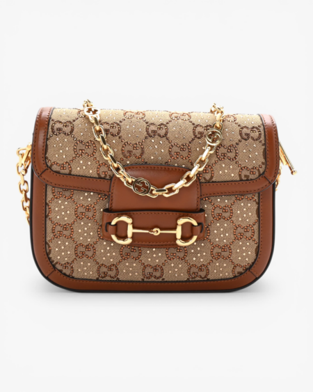 GG Supreme Canvas Horsebit 1955 Mini Shoulder Bag