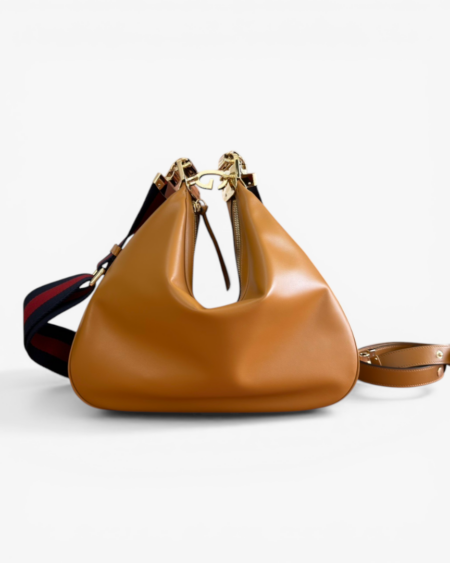 Leather Aphrodite Large Shoulder Bag with Interlocking G