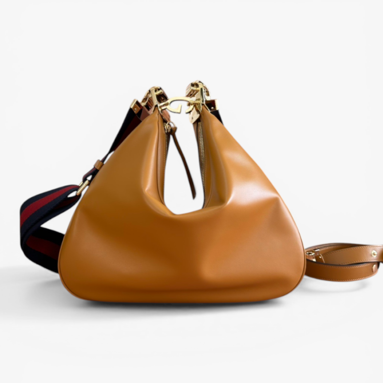 Leather Aphrodite Large Shoulder Bag with Interlocking G